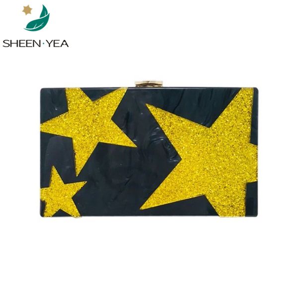 

бренд дизайнер женщины кошелек роскошная сумочка cute star partchwork акриловые вечерние сумки элегантный стильный новый повседневная сумка