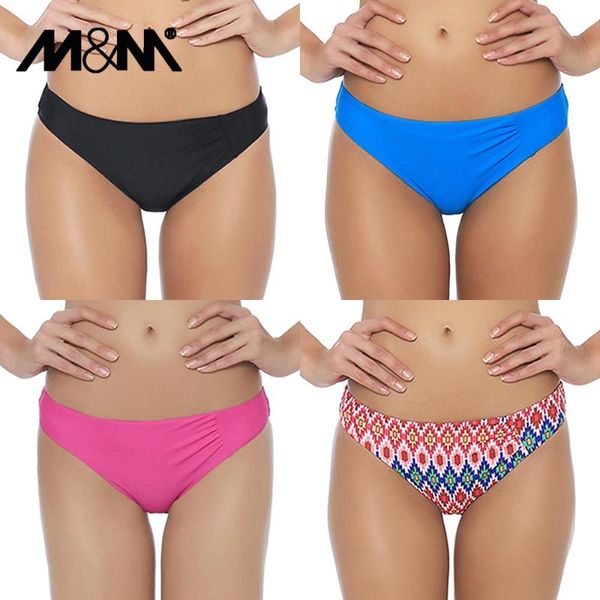 

m&m 2019 women bikini bottom swimwear brazilian bikini set swim briefs short bodysuit two-piece separates swimsuit b601
