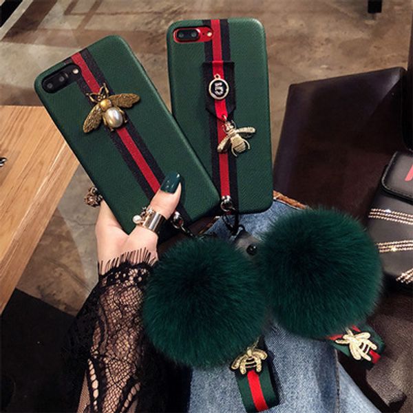 

2019 luxury new phone ca e with pearl and bee for iphone 6 6 6p 6 p 7 8 7p 8p x x xr x max with protection ilicone back cover whole ale