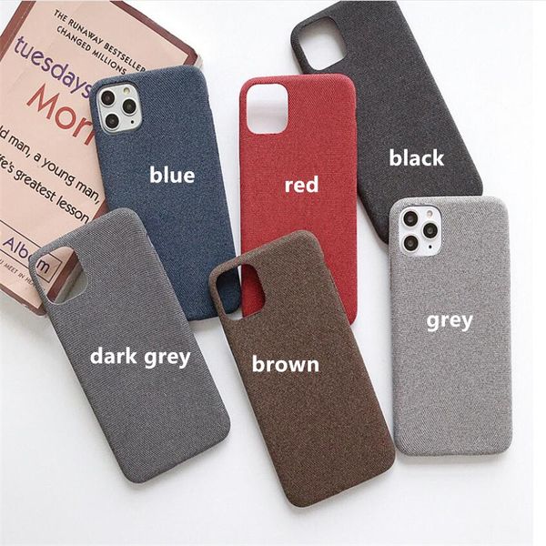 

fabirc phone soft case for iphone 6 7 8 plus 6s shockproof full cover case for iphone 11 pro max xr s9 s10