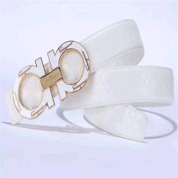 

fashion stripe pattern big buckle men designer belts european style g waistbands real leather women belt, Blue;gray