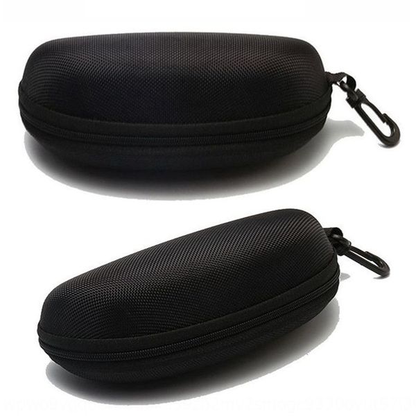 

convenient black sun case sun case anti-pressure plain glasses zipper box adhesive hook sunglasses box