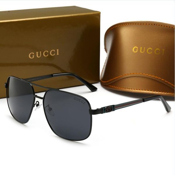 

luxury men's sunglasses designer fashion style sunglass for men brand summer womens glass uv400 with box and logo very high quality, White;black