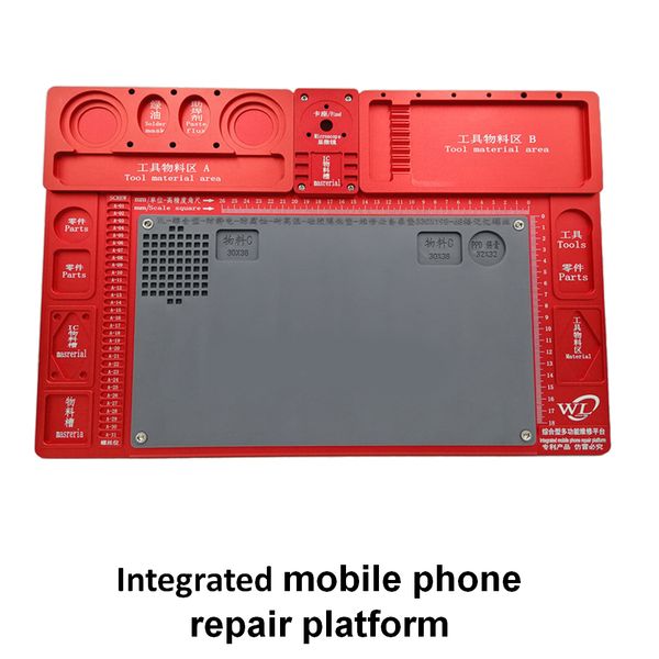 

1pcs mobile phone repair welding tool high temperature resistance aluminum alloy maintenance platform work for microscope base