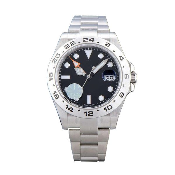 

mens watches montre de luxe explor ii watch automatic movement wristwatches 216570 self-wind wrist watch 316 stainless steel, Slivery;brown