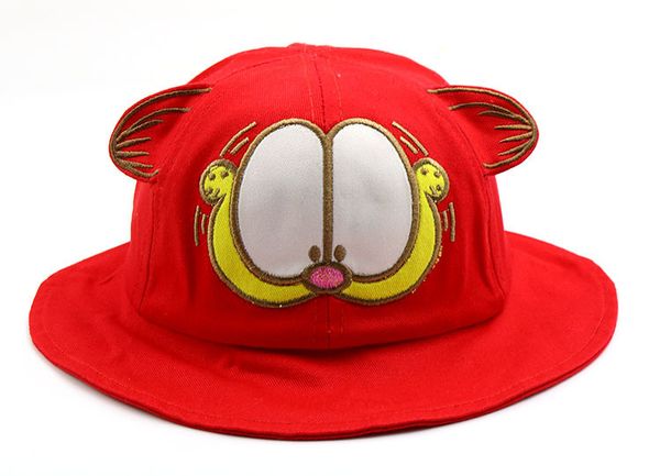 

2019 new baby boy and girl hat anime cartoon potted hat male girl little tiger fisherman hat caps beanies kids pgraphy props, Yellow