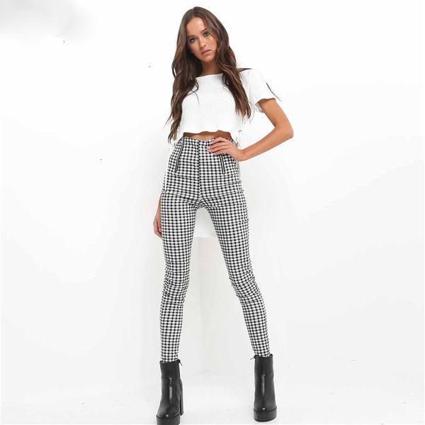 

women trousers pants women gray white plaid pants sweatpants women stripe trousers casual comfortable elastic pants joggers drop shipping, Black;white