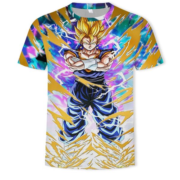 

mens designer dragon ball men round-neck short-sleeved t-shirt, White;black