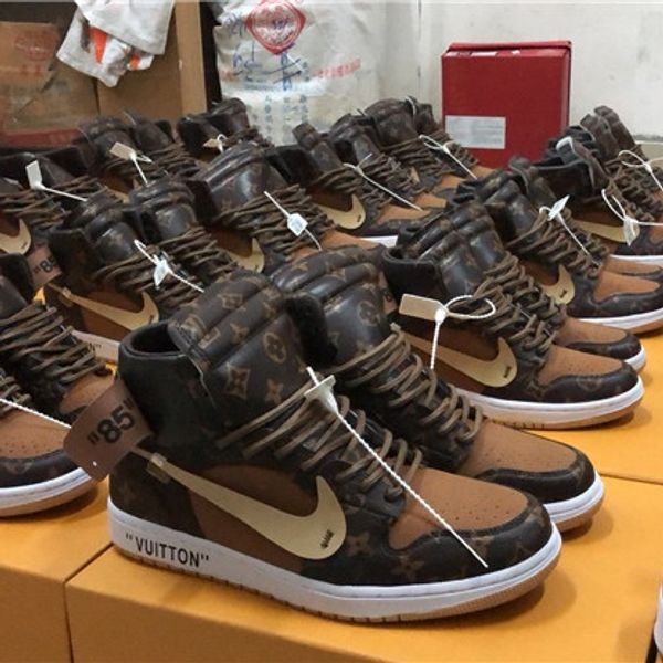 

76oui 86uitton x 79ff white x 78ike air 74ordan 1 76uxury 68e igner neaker men 039 65j1 unc ba ketball hoe port h