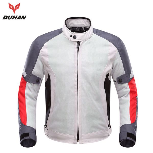 

duhan men's summer breathable mesh motorcycle jacket motocross racing jackets motorcycle body 5pc eva protective jackets