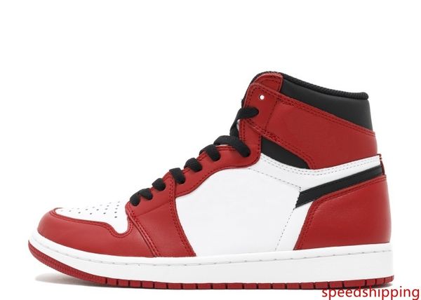 

factory version 1 chicago white red basketball shoes mens trainers new designer sneakers with from michael sports