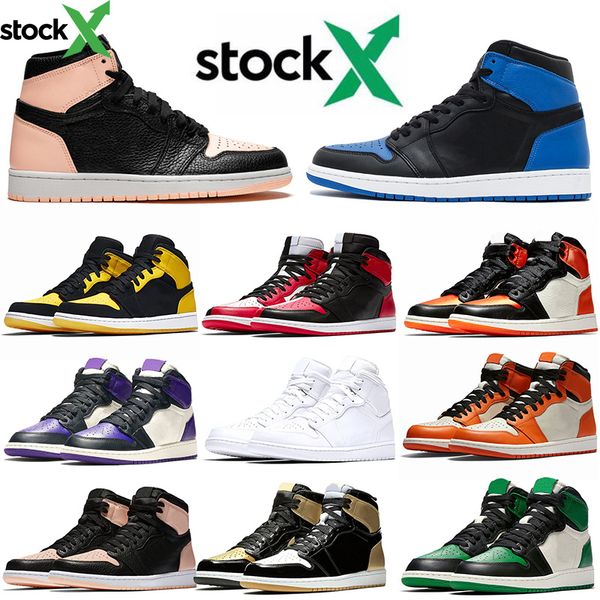 

bred banned 1s stock x crimson tint sell royal blue designers basketball shoes i triple white chicago off mens women sneakers, Black