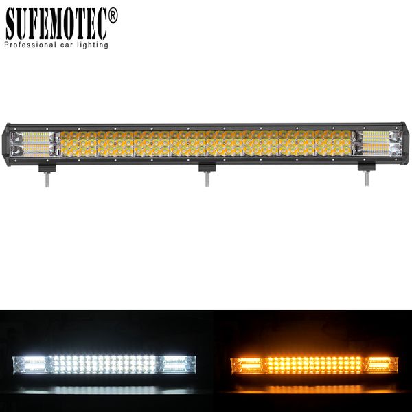 

20 inch led bar light spot flood combo for off road trucks boat suv atv 4wd 4x4 car white amber flash strobe driving work lights