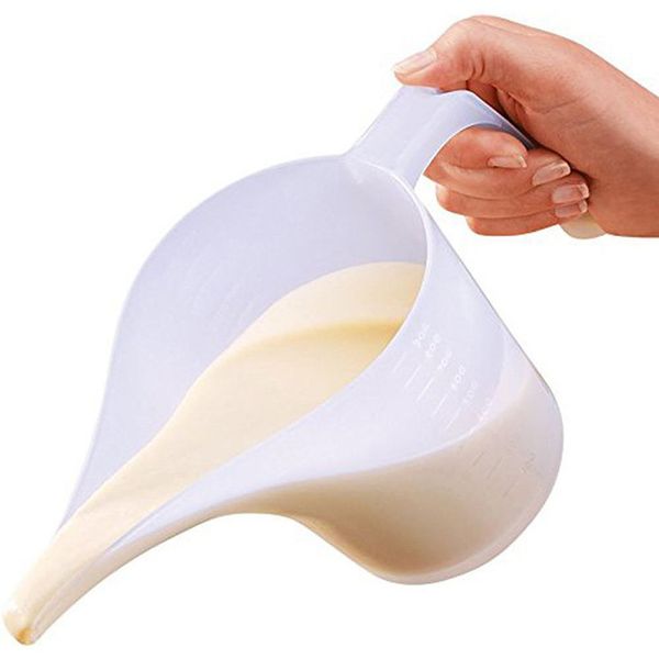 

baking measuring cup tip mouth plastic measuring jug cup graduated surface cooking kitchen bakery measure tools wholesale #lr1