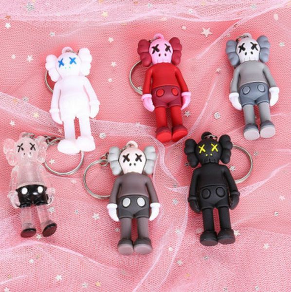 

2020 designer doll keychain for bags trendy se same street accessoties toys for boys mini hand-made for hobby collector bag ornament, Black