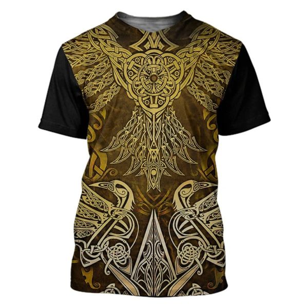 

3d cosplay viking armor printed men t shirt harajuku summer short sleeve shirt knights street casual t-shirt style-1, White;black