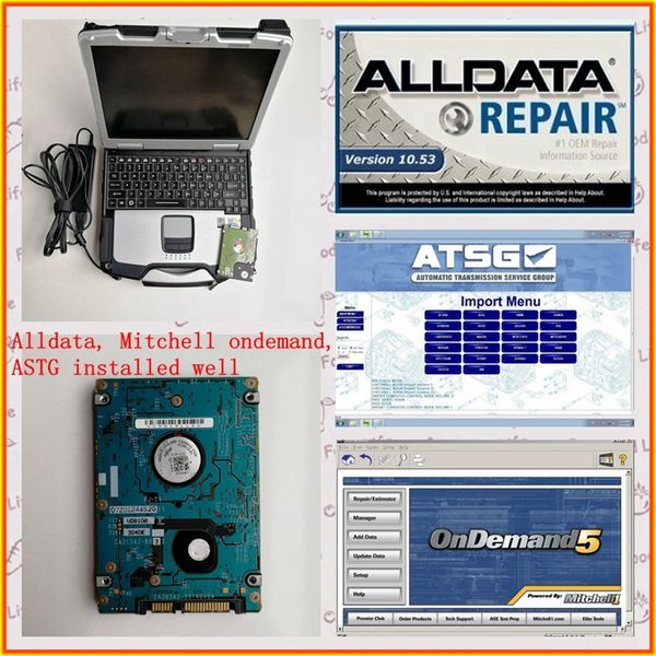 

alldata 10.53 m.itchell on demand 2015 atsg 3in1tb hdd installed well used lapcf30 4g for auto repair diagnosis program