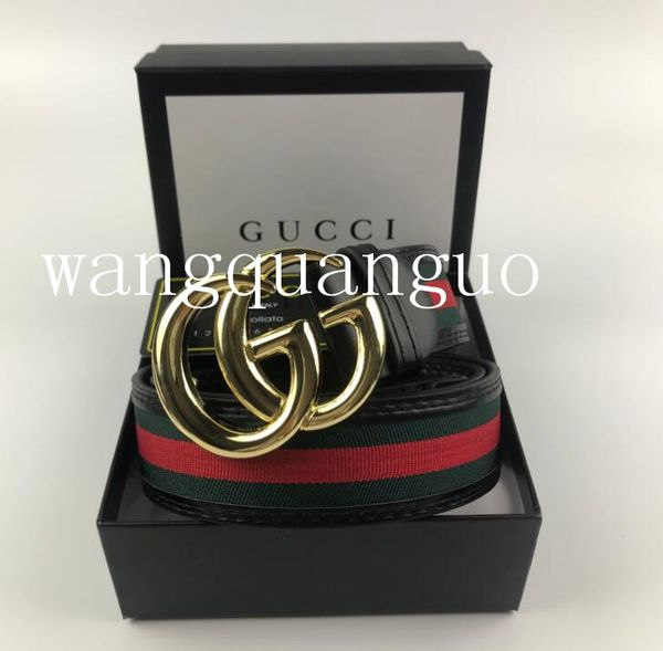 

2019 with box mens woman luxury belt designer belts new big buckle men belt fashion wholesale #13;gucci