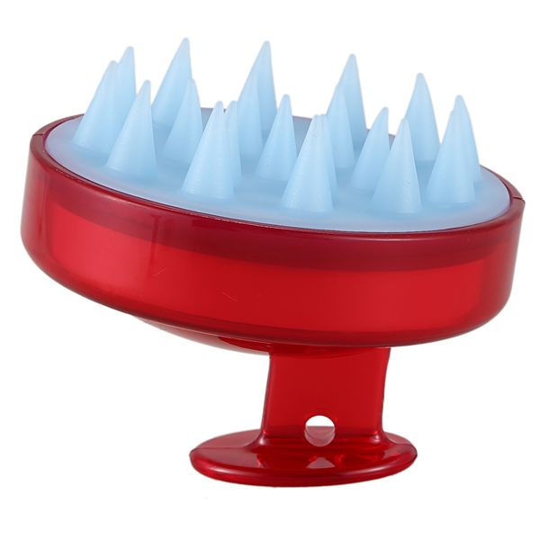 

1 pcs spa slimming massage brush silicone head body shampoo scalp massage brush comb hair washing comb shower bath brush props