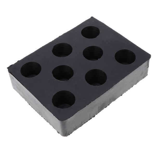 

heavy duty solid rubber car lift arm pads equipment kit black 160x120x40mm