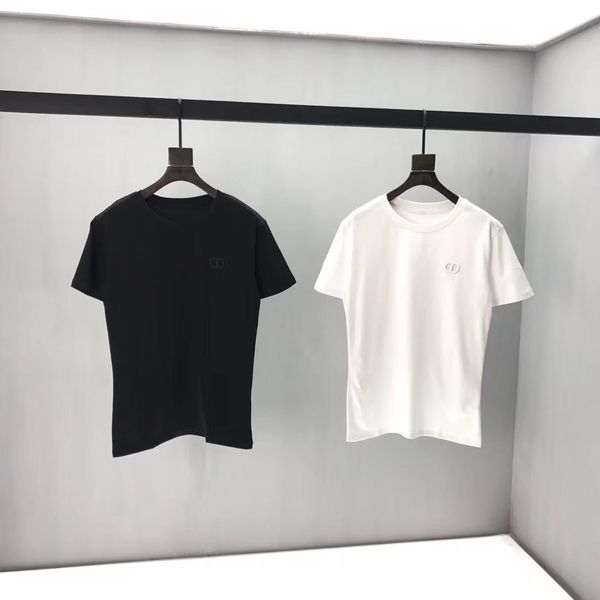 

2020ss spring and summer new high grade cotton printing short sleeve round neck panel t-shirt size: m--xl-xxl-xxxl color: black white qs1