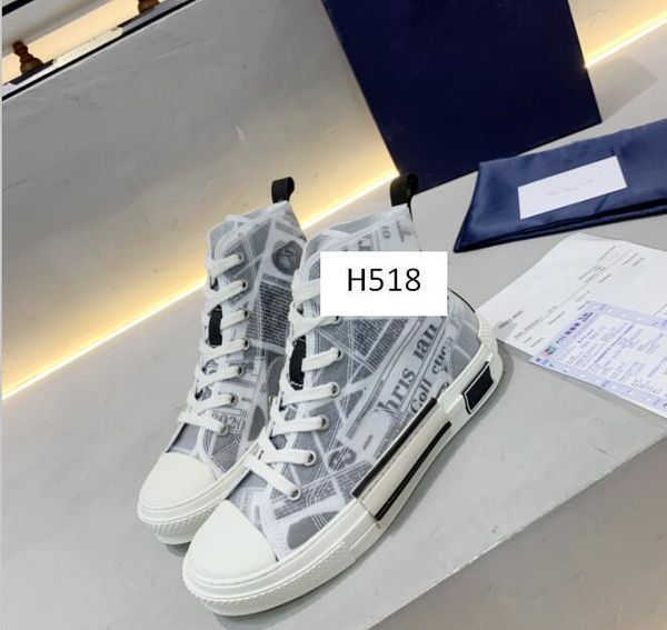 

original box b23 oblique high low sneakers obliques technical leather flowers technical outdoor canvas shoes size 39, Black