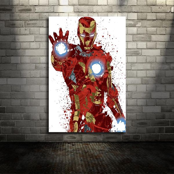 

iron man marvel movie canvas poster wall art print kids decor home decor
