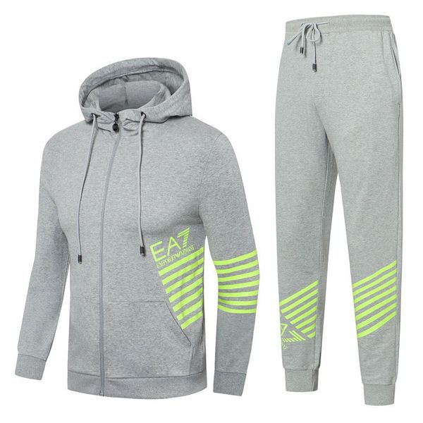 

new 2020 men's sweatshirt winter fashion casual solid color hoodie men's hoodie street dress hip hop harajuku zipper hoodie tracks, Gray