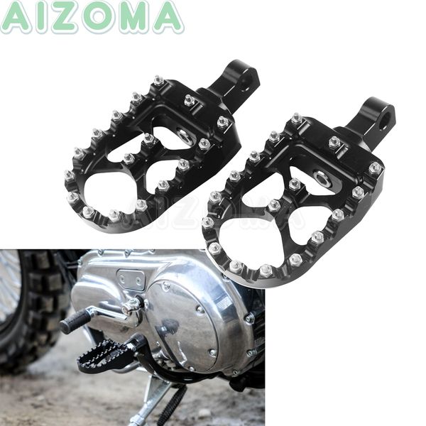 

motorcycle wide footpegs foot pegs rest for harley fat boy sportster iron 883 xl1200 custom cnc rotating style footrest pedals