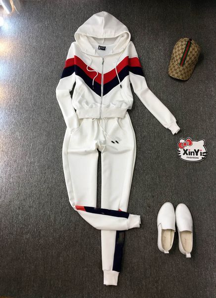 

Fashion Brand Women Two Piece Outfits Two Pieces Tracksuits for Women Brand Track Sets for Spring Autumn Plus Size M L XL High Quality