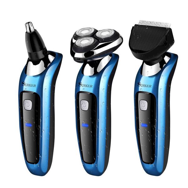 Surker Electric Shaver Rotary Shaver Hair Clipper Wet And Dry 3 In
