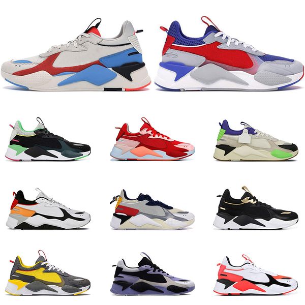 

36 45 rs-x men women fashion running black green gold red atoll bright peach mens trainers sports sneakers size - outdoor shoes