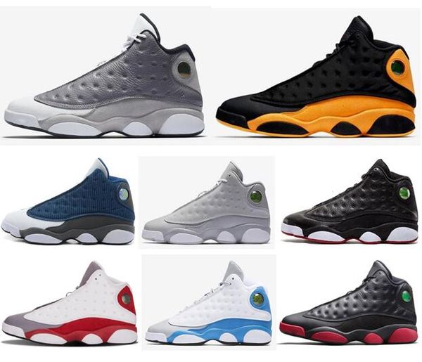 

High Quality 13 13s Carmelo Anthony Melo Class of 2002 Basketball Shoes Men Playoffs Wolf Grey Toe Italy Blue Gym Red Sneakers With Box