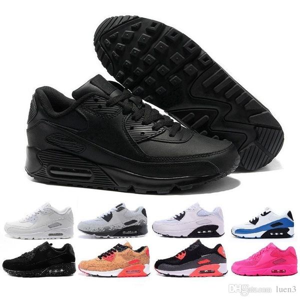 

wholesale fashion men sneakers shoes classic 90 men and women running shoes sports trainer cushion 90 surface breathable sports shoes