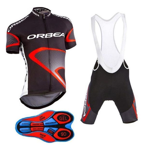 

2020 outdoor sports orbea road sportswear mens clothing cycle wear skinsuitteam bike bicycle cycling jerseys shirt +bibs shorts sets, Black;blue