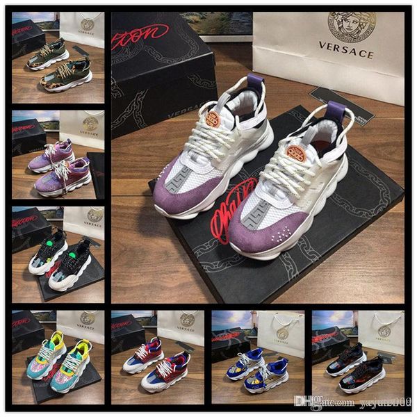 

48 color for men women platform luxuries shoes chainz red floral fashion design shoes casual boots 35-46, Black