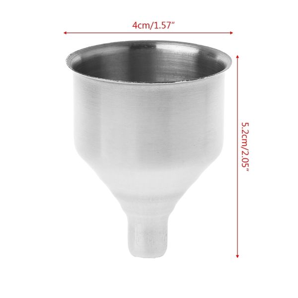 

stainless steel filling small bottles flasks kitchen spices liquid funnel refill other kitchen dining bar