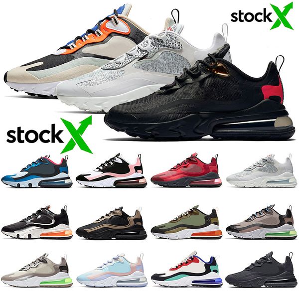 

wholesale 2020 run safari fossils black orange new 270 react women running shoes script travis scotts mens stock x designer sneakers