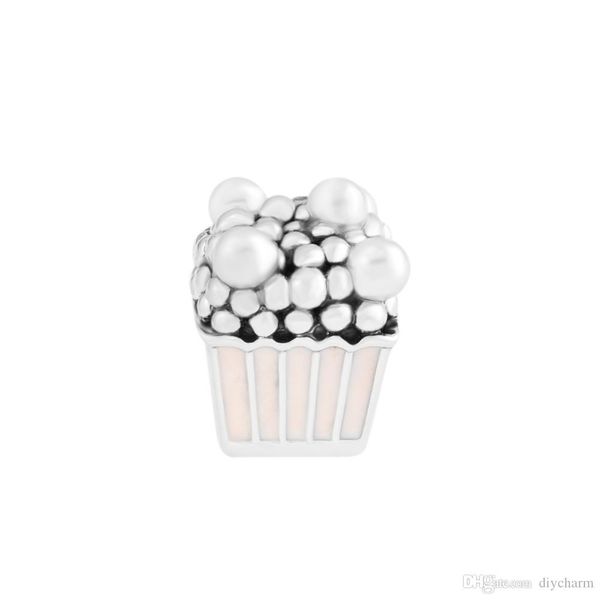 

новая вкусный попкорн способ шарма шарики для ювелирных изделий diy приспосабливает для пандора браслеты 925 стерлингового серебро шарика дл, Black