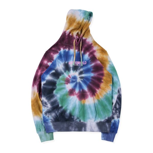 

19ss travis soctt astroworld designer hoodies hip hop designer sweatshirts sweater festival run tie-dye hoodies men clothing, Black