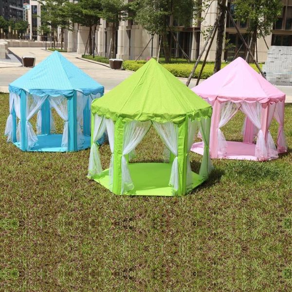 Tende da gioco per zanzariere Princess Castle Tenda da gioco per bambini Casa da gioco per bambini Divertente bambino portatile che gioca in spiaggia Campeggio all'aperto Campeggio