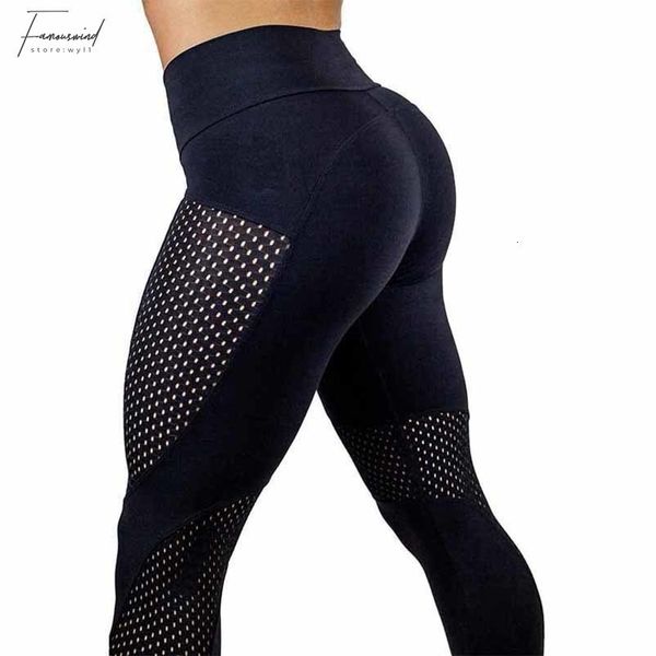

fitness leggings 2019 new fashion quick drying yarn leggings fashion ankle length fitness black leggins good quality drop shipping