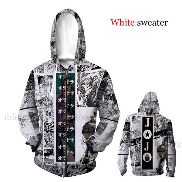 

классический аниме jojo bizarre adventure фуфайки hoodie мужская женская детская одежда s-стрит 5xl, Black