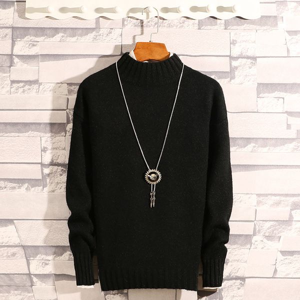 

свитер мужчин с длинным рукавом зимний белый красный хаки серый светло-голубой черный розовый синий повседневный o-образным вырезом пуловеры, White;black