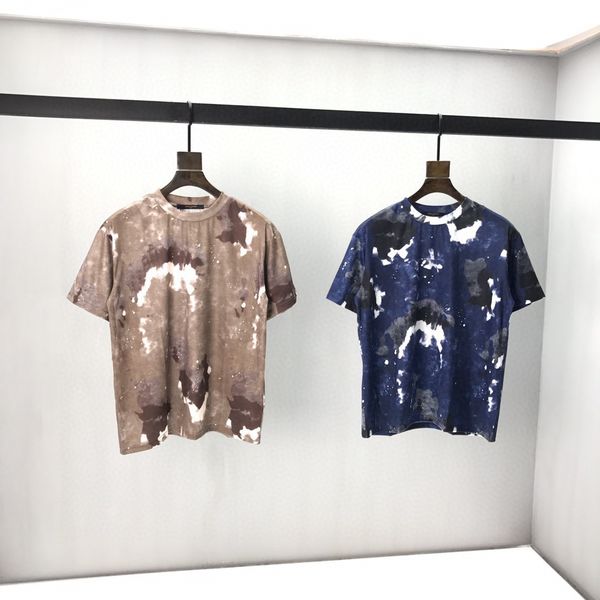 

2020ss spring and summer new high grade cotton printing short sleeve round neck panel t-shirt size: -l-xl-xxl-xxxl color: black white vv13, White;black