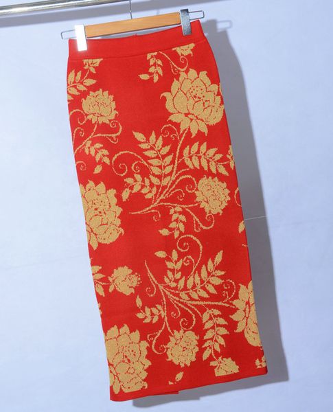 

embroidery women skirt prairie chic ladies skirts straight skirt, Black