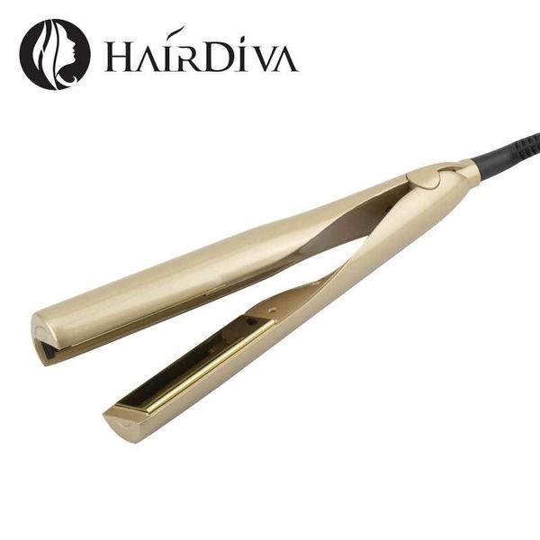 

hairdiva professional twist led hair straightener curler multi-styler curling chapinha wand 2-in-1 twisted ceramic flat iron