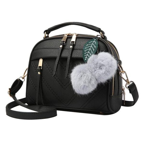 

fashion women messenger handbag shoulder bag crossbody satchel sling bag black