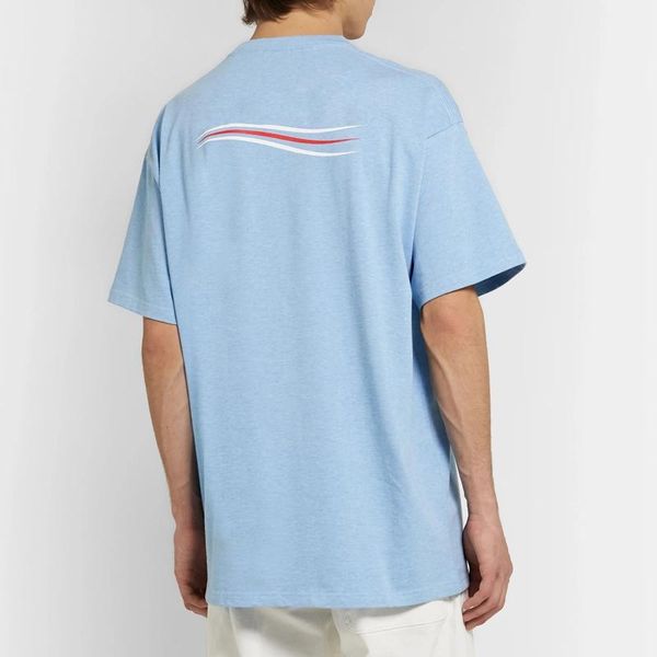 

20ss solid color logo wave tee classic logo letter print simple t-shirt casual men women high street short sleeves summer tee hfymtx661, White;black