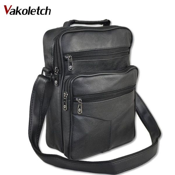 

quality genuine leather men crossbody bag 2015 new men messenger bags brand vintage men's travel bag w13-63